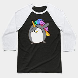 Rare Penguin Unicorn Baseball T-Shirt